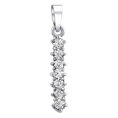 SILVEGO Strieborný prívesok Lela s čírymi Brilliance Zirconia SILVEGO B11669SP