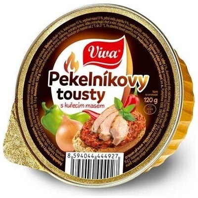 Viva Pekelníkovy tousty kuřecí paštika 16 x 120 g