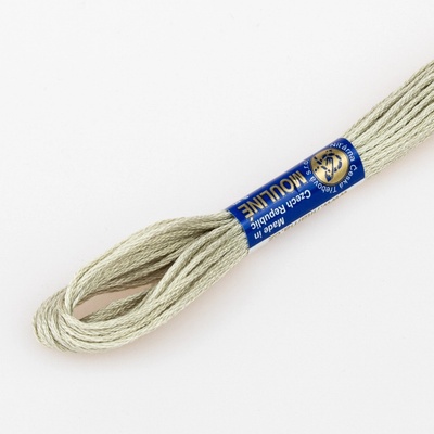 Niťárna Vyšívací příze MOULINE / MULINKA 0010 bílá, jednobarevná, 2g/8m