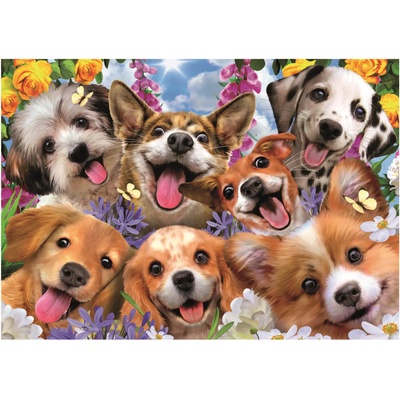 Educa - Puzzle Puppies Selfie - 1 000 piese