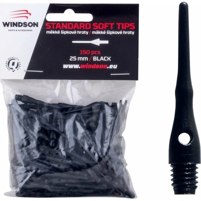 Windson HROTY SOFT 25mm - 150ks čierna