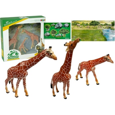 mamido Žirafy Vzdelávacie Postavy Rodina 3ks + Afrika Stiahnuť obrázok