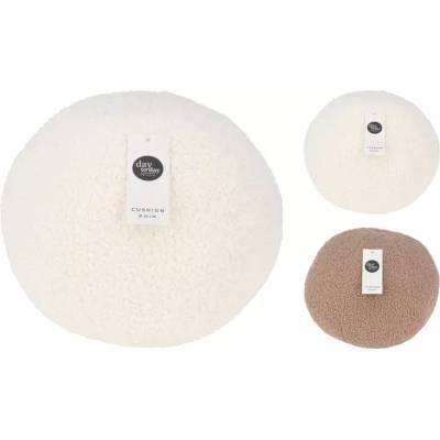 Koopman ВЪЗГЛАВНИЦА ДЕКОРАТИВНА aae821610 Ø20см БЯЛА/КАФЯВА (aae821610)