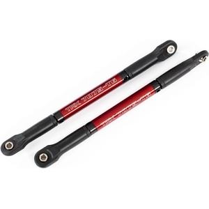 Traxxas Push rods, aluminum (red-anodized), heavy duty (2) (assembled with rod ends and threaded inserts) TRX8619R (TRX8619R)
