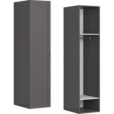 BRW Гардероб flex - 50*66*218 - графит (f57-szafa_zestaw_87-gf)
