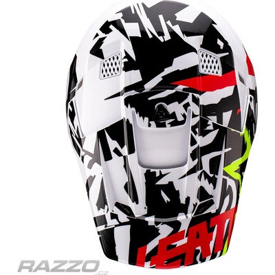 Náhradní kšilt helmy Leatt Visor Moto 3.5 V23 Zebra M-XXL