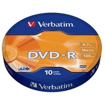 Verbatim DVD-R 4,7GB 16x, bulk box, 10ks (43729)