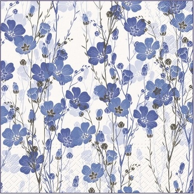 Paw Decor Papírové ubrousky Flax Plants Květy lnu 20 ks – Zboží Dáma