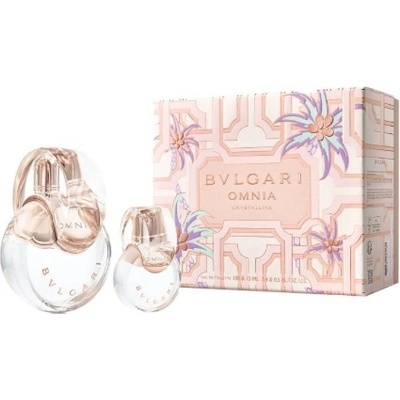 Bvlgari Omnia Crystalline Подаръчен комплект, Eau de toilette 100ml + Eau de toilette 15ml, Жени