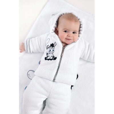 New Baby Luxusní dětský zimní kabátek s kapucí Zebra