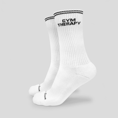 GymBeam Чорапи Gym Therapy White L