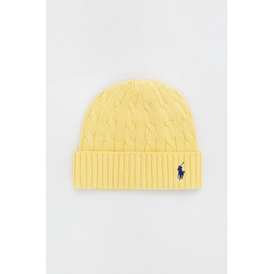 Ralph Lauren Памучна шапка Polo Ralph Lauren в жълто от памук (455888196005)