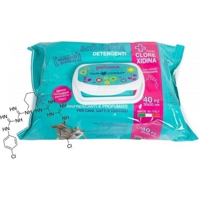 Farm Company ubrousky s chlorhexidinem 40 ks – Zboží Dáma