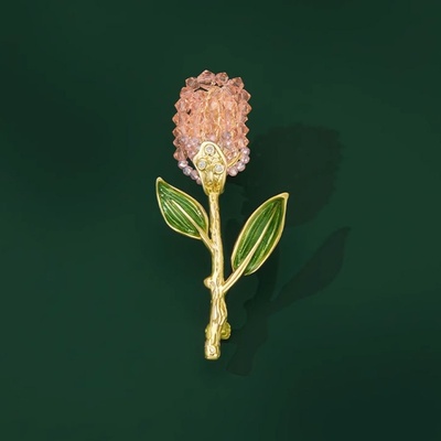 Éternelle Luxusní brož Tulipán B7326-2023510 Zlatá