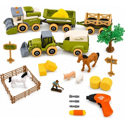EmonaMall Детски комплект ферма с машини за сглобяване EmonaMall - Код W5790 (W5790-201165909-2002011659091)