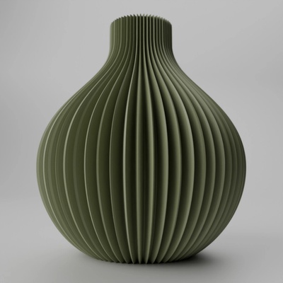 Váza Aura Farba produktu: Oliva, Výška vázy: XXL-320mm