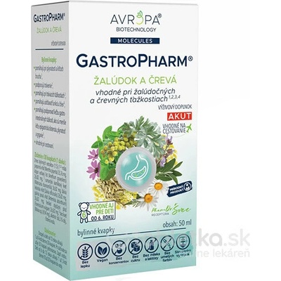 Avropa GastroPharm Akut bylinné kvapky 50 ml