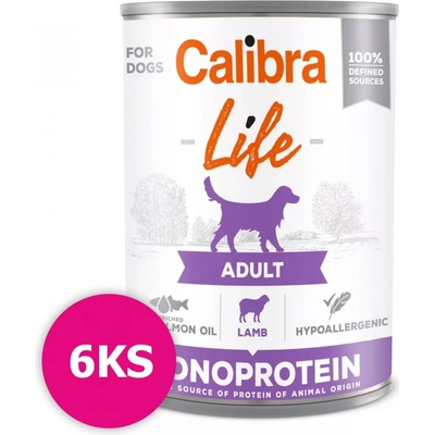 Calibra Dog Life Adult Lamb 6 x 400 g