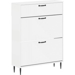 vidaXL Шкаф за обувки HAARLEM 78 x 24 x 103 см Инженерна дървесина (896875)
