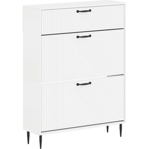 vidaXL Шкаф за обувки HAARLEM 78 x 24 x 103 см Инженерна дървесина (896875)