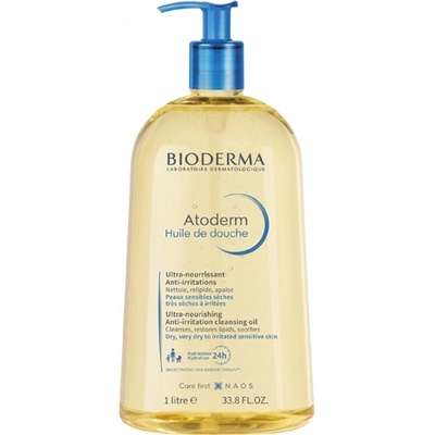 BIODERMA Atoderm Ultra-Nourishing подхранващо и успокояващо душ олио за суха и раздразнена кожа унисекс 1000 мл