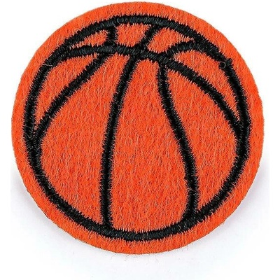 Nažehlovačka basketbalový míč, střední, oranžová