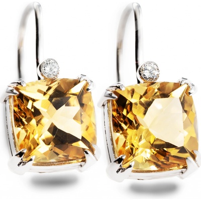 Stuchlík zlaté náušnice s citríny 023918