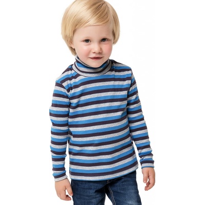Winkiki Kids Wear Chlapecké rolák Boys Zone tmavě modrá pruhy