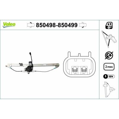 Mechanizmus zdvíhania okna VALEO 850498