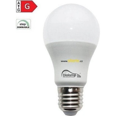 Diolamp SMD LED žiarovka A60 12W/230V/E27/6000K/970Lm/230°/Step Dim