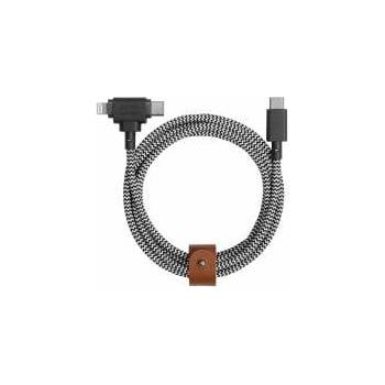 Native union Belt Cable Duo USB-C to C/Lightning Zebra 1, 5m