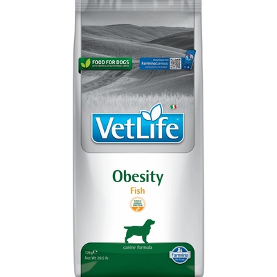 Vet Life Natural DOG Obesity Fish 12 kg