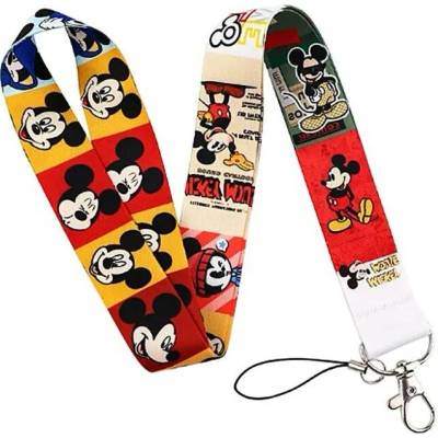 Šňůrka na krk Unique s karabinkou Mickey