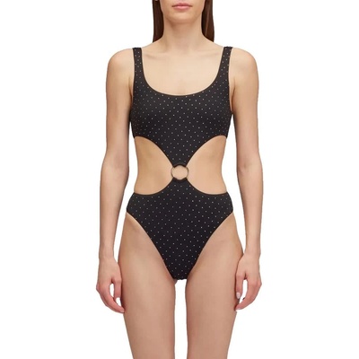 SUNDEK Бански костюм Sundek One-piece with capri rhinestones swimsuit - Black (Black)