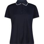 CMP Дамска поло тениска CMP Women's Polo Stretch Piquet Polo shirt - Black Blue - размер 40 (EU) (916-1606-0814)