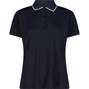 CMP Дамска поло тениска CMP Women's Polo Stretch Piquet Polo shirt - Black Blue - размер 40 (EU) (916-1606-0814)