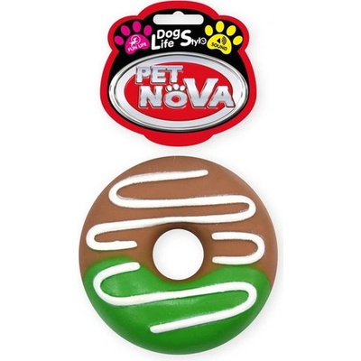 PET NOVA DOG LIFE STYLE Hračka Donut s polevou 10 cm