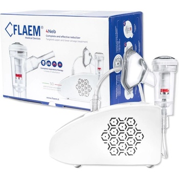 Flaem 4NEB Pneumaticko piestový inhalátor so 4 režimami, s certifikátom TUV Rheinland