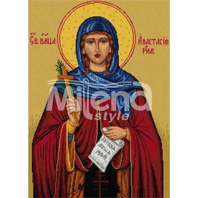 Milena Style Света Анастасия - гоблен със схема конци Ariadna 1: 1