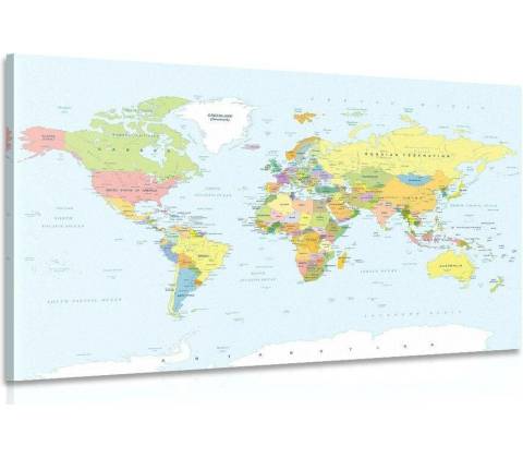 Obraz klasická mapa - 60x40