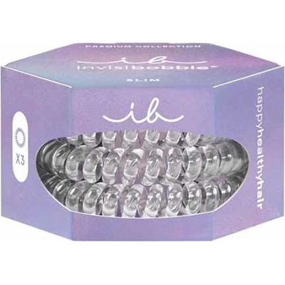 Invisibobble Slim Premium Crystal Clear 3 ks
