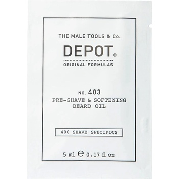 Depot 400 Shave Specifics № 403 пресен черен пипер омекотяващо масло преди бръснене 5 ml