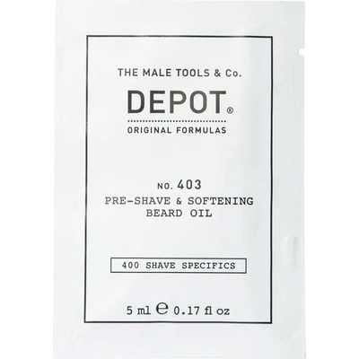 Depot 400 Shave Specifics № 403 пресен черен пипер омекотяващо масло преди бръснене 5 ml