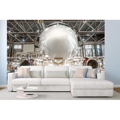 DIMEX ART Самозалепваща се флизелинова фототапета поддръжка на самолети 375 x 250 см