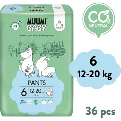 MUUMI plenky BABY Walkers 6 Junior 12-20 kg 36 ks