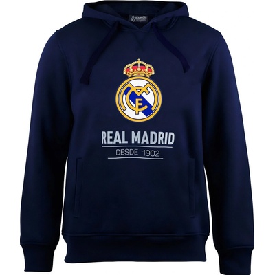 Real Madrid FC Mikina Real Madrid FC modrá kapucňa