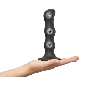 Strap On Me Geisha Balls Dildo with Rotating Balls Black M