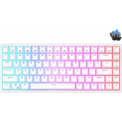 Royal Kludge RK84 Tri-Mode RGB White
