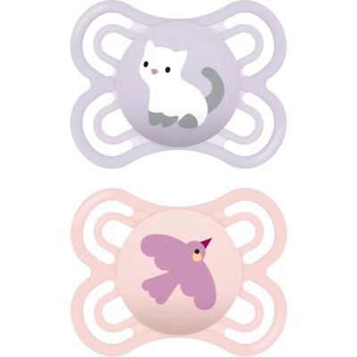 MAM Perfect 0+m, dbl box биберон Pink/ Purple 2 бр