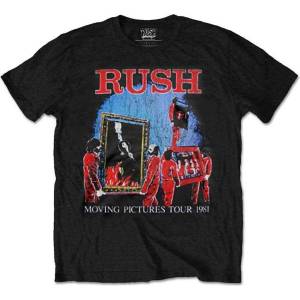 Rush Moving Pictures Tour Тениска с къс ръкав Black XL (RUSHTEE08MB04)